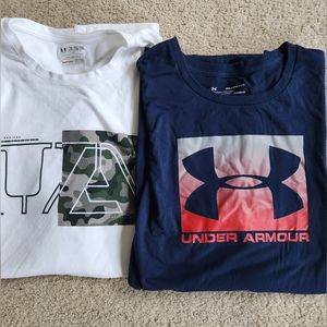 2 mens xxl UA t-shirts